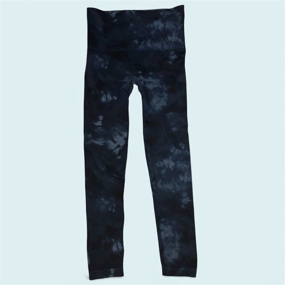 Spanx Women’s Blue Tie Dye Leggings Size Large
